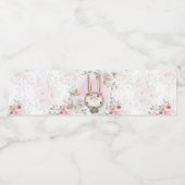 Konijn Baby Shower Waterfles Labels Etiket (Enkel label)