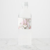 Konijn Baby Shower Waterfles Labels Etiket (Voorkant)