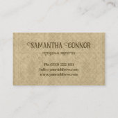 Konijn Babysitten & Kinderopvang Kaart Visitekaartje (Achterkant)