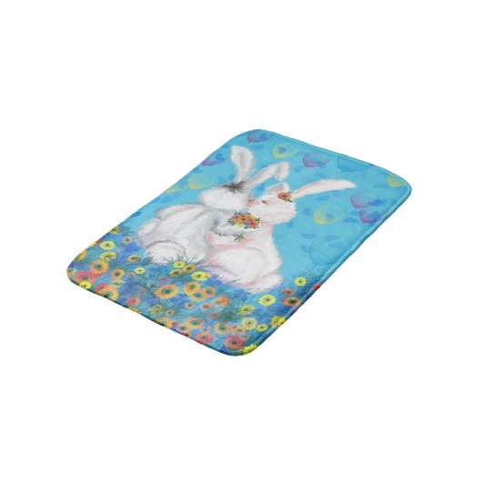 Konijn badmat cadeau (Gekanteld)