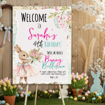 Konijn Ballerina Welkom Bord