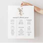 Konijn Ballon Mijlpaal Poster