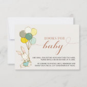 Konijn Ballonnen Boeken voor Baby bijlage Kaart (Voorkant)