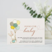 Konijn Ballonnen Boeken voor Baby bijlage Kaart (Staand voorkant)