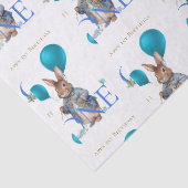 Konijn ballonnen eerste verjaardag tissuepapier (Detail)