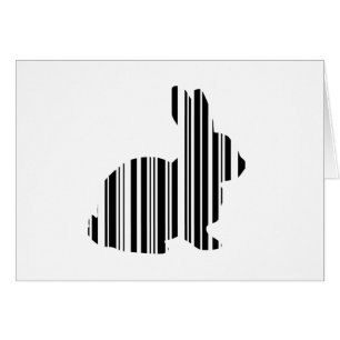 KONIJN BAR CODE Konijn Haas Barcode Patroon