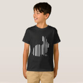 KONIJN BAR CODE Konijn Haas Barcode Patroon T-shirt (Voorkant volledig)