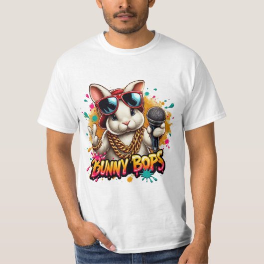 konijn beats t-shirt (Voorkant)