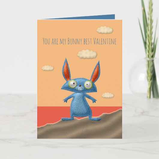 Konijn Beste Valentijnkaart Kaart (Voorkant)