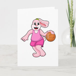 Konijn bij Basketbal Sporten Kaart