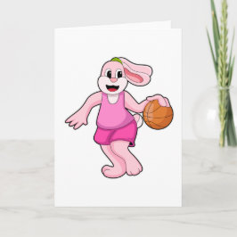 Konijn bij basketbalsport kaart