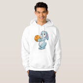Konijn bij Bowling met Bowling ball Hoodie (Voorkant volledig)