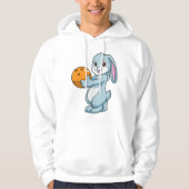 Konijn bij Bowling met Bowling ball Hoodie (Voorkant)