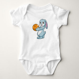 Konijn bij Bowling met Bowling ball Romper