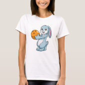 Konijn bij Bowling met Bowling ball T-shirt (Voorkant)