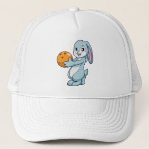 Konijn bij Bowling met Bowling ball Trucker Pet