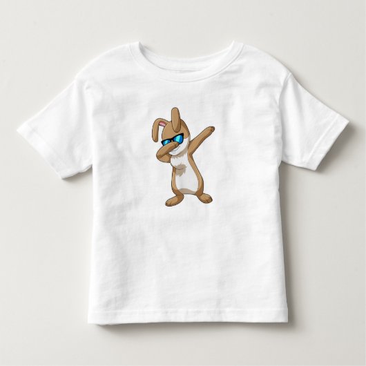 Konijn bij Hip Hop Dance Dab Kinder Shirts (Voorkant)
