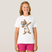 Konijn bij Hip Hop Dance Dab T-shirt (Voorkant volledig)