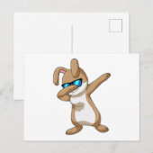 Konijn bij Hip Hop Dans Dab Briefkaart (Voorkant / Achterkant)