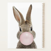 Konijn Blaast Roze Bubble Gum Planner (Achterkant)