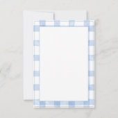 Konijn Blauw Rut Vintage Bedankkaart (Achterkant)
