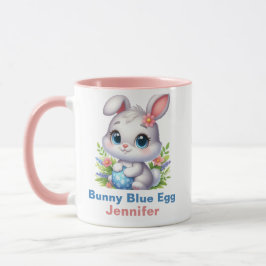 Konijn Blauwe Ei Mok