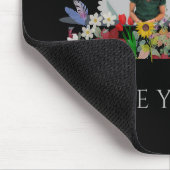 Konijn, Bloemen & Vogels Gepersonaliseerd ontwerp Muismat (Hoek)