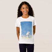 Konijn Bloemige Fantasie T-shirt (Voorkant volledig)