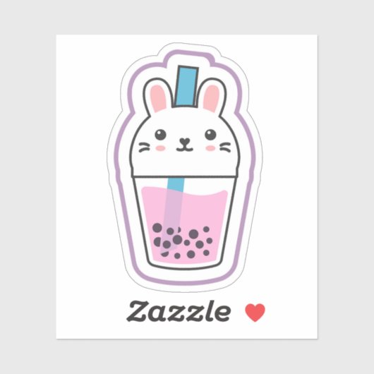 Konijn Boba Sticker (Vel)