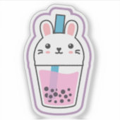 Konijn Boba Sticker (Voorkant)