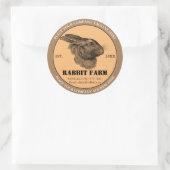  Konijn Boerderij Label Sticker (Tas)