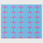 Konijn boven de supermaan cadeaupapier (Vlak)