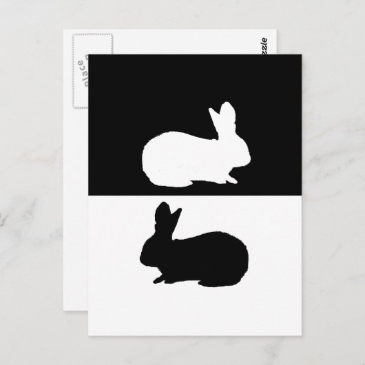 konijn briefkaart (Voorkant / Achterkant)