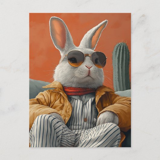 konijn briefkaart (Voorkant)