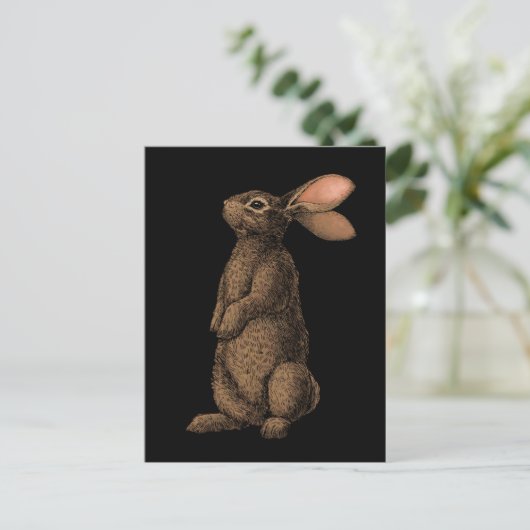 konijn briefkaart (Staand voorkant)