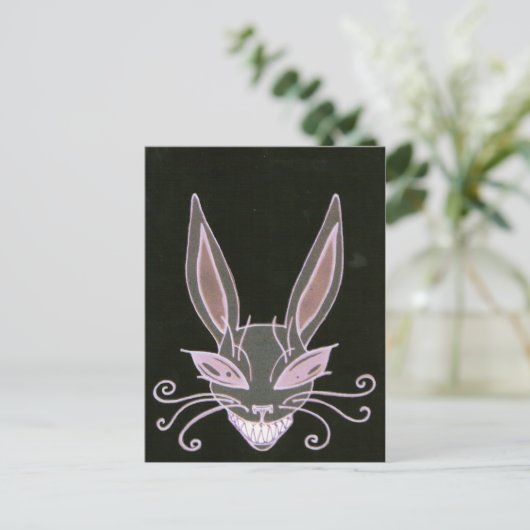 konijn briefkaart (Staand voorkant)