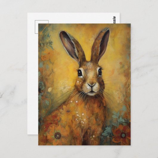 konijn briefkaart (Voorkant / Achterkant)