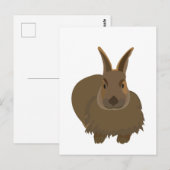 Konijn Bunny Briefkaart (Voorkant / Achterkant)