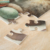 Konijn Bunny Haas Pasen Dier Wilde dieren Schattig Legpuzzel (Zijkant)