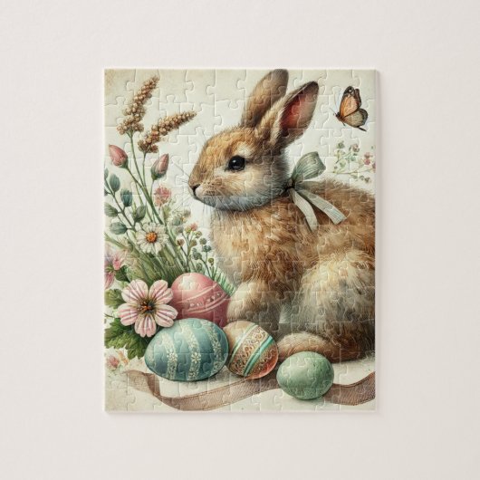 Konijn Bunny Haas Pasen Dier Wilde dieren Schattig Legpuzzel (Verticaal)