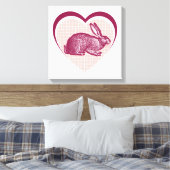 konijn canvas afdruk (Insitu (Slaapkamer))