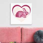 konijn canvas afdruk (Insitu (Woonkamer))