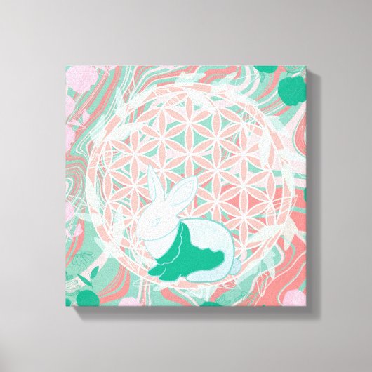 Konijn Canvas Afdruk (Voorkant)
