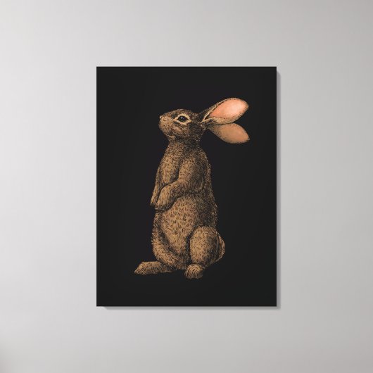 Konijn Canvasprint Canvas Afdruk (Voorkant)