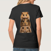 Konijn, Cavia & Hamster gelaagd T-shirt (Achterkant)