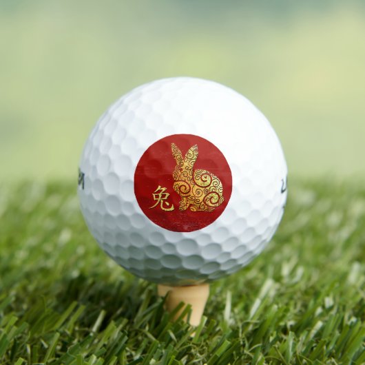 Konijn Chinese Zodiac Horoscoop sterrenbeeld Golfballen (Insitu Shirt)