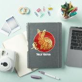 Konijn Chinese Zodiac Horoscoop sterrenbeeld Sticker (iPad Cover)