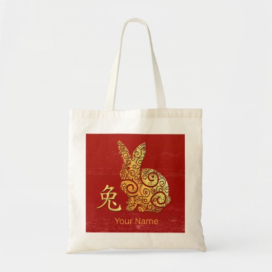 Konijn Chinese Zodiac Horoscoop sterrenbeeld Tote Bag (Voorkant)