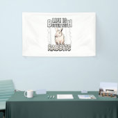 Konijn citaat Het leven is beter met konijnen Spandoek (Beurs)