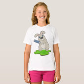 Konijn Cricket Cricketbat T-shirt (Voorkant volledig)